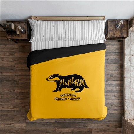 Housse de Couette Harry Potter Hufflepuff 200 x 200 cm Lit de 120