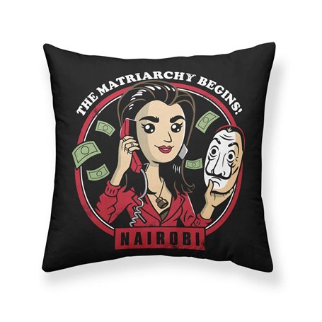 Housse de coussin La casa de papel Chibi Eng A Noir 45 x 45 cm