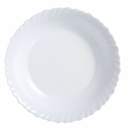 Assiette plate Luminarc Feston Blanc verre (Ø 25 cm)
