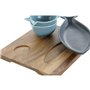 Ensemble à apértif Home ESPRIT Bleu Bleu ciel Porcelaine Acacia médite