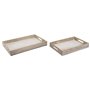 Jeux de plateaux Home ESPRIT Blanc Bois de manguier Bois MDF 44 x 29 x
