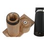 Salière et Poivrière Home ESPRIT Noir Naturel Acier inoxydable Bois d'