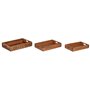 Jeux de plateaux Home ESPRIT Naturel Bois d'épicéa 56 x 38 x 10 cm (3