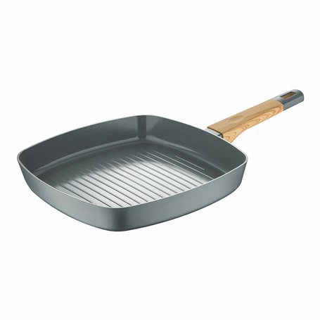 Poêle à Grilller San Ignacio Earth Grey SG-6754 Gris Aluminium 28 x 28