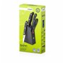 Ensemble de couteaux de cuisine et support San Ignacio SG-4181 Noir Ac