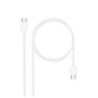 Câble USB-C NANOCABLE 10.01.6001-CO Blanc 1 m