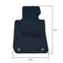 Set de tapis de voitures OCC Motorsport OCCBW0026BL Bleu 5 Pièces