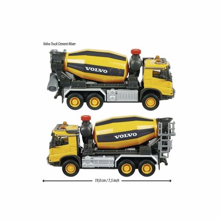 Camion avec Bétonnière Majorette Jaune