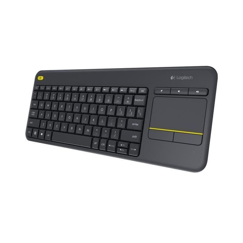 Image secondaire du Clavier TV - Sans fil - Logitech - K400 Plus - Pavé tactile - Azerty - Noir