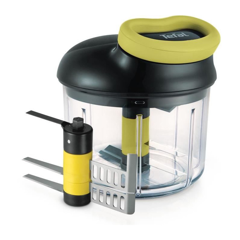 Tefal K1321324 ustensile pour râper et émincer Noir, Transparent, Jaune