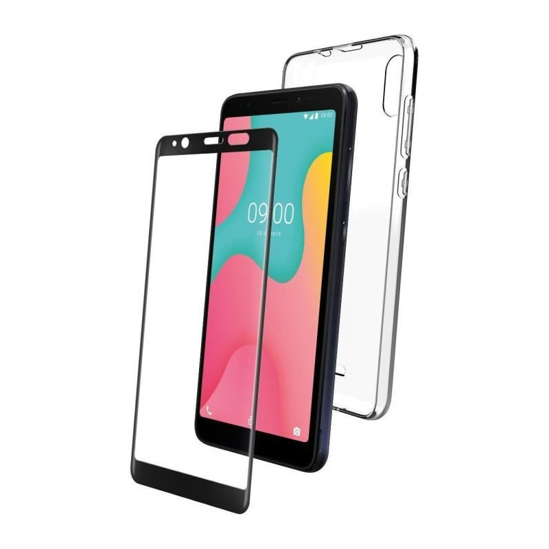 Wiko Pack Coque flexible transparante + Verre trempé Wiko Y60