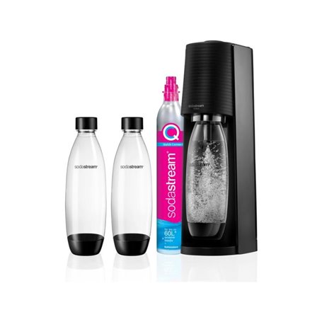 Machine à soda SodaStream Terra Valuepack QC noir incluant 2 bouteilles (1012812310)