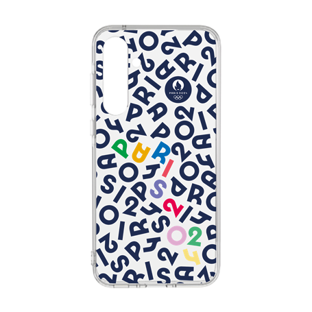 Coque Résine Galaxy A35 5G Lettres PARIS 2024 -Fabriquée en France JO 2024