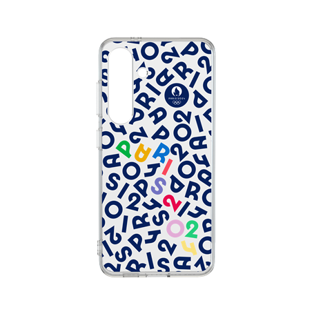 Coque Résine Galaxy S24 Lettres PARIS 2024 -Fabriquée en France JO 2024