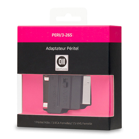 Adaptateur RCA+S-VHS femelle /Pritel m le