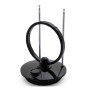 Antenne TV intrieure 50db - ronde amplifieUHF/VHFavec filtre 4G noire - gain m