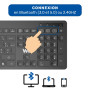 Clavier sans fil 2.4Gh/BT WE AZERTY 104keys, support tl intgr connexion BT3.0
