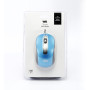 Souris filaire WE 1200DPI , USB, longeur c ble 1.5m finition mtalliq bleue