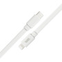 WE C ble USB-C/Lightning m le/m le plat 1m - blanc