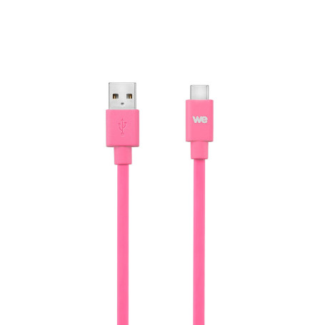 C ble USB-C m le/USB A m le plat 1 m - USB 3.1 gen 2 - fuchsia ne s'emm le pas