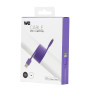 C ble Apple USB/Lightning plat : vite les noeuds 1m Violet - en silicone