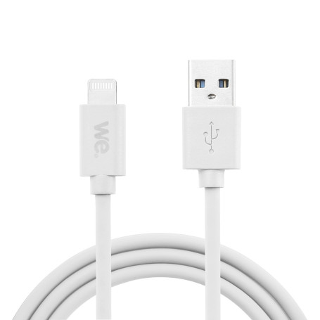 C ble USB/Lightning en silicone - 1m - blanc