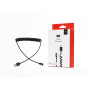 C ble USB / Lightning torsad 2m - noir