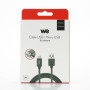 C ble USB/micro USB en silicone - 2m - vert kaki