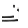 C ble USB / micro USB torsad 2m - noir