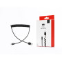 C ble USB / micro USB torsad 2m - noir