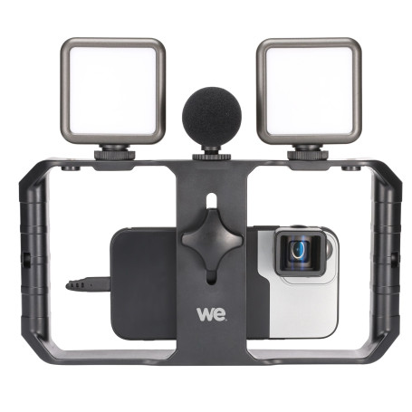Support/Rig universel pour Vlogging comp av tous les smartphones
