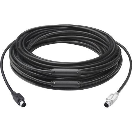 Logitech GROUP 15m Extender Cable câble PS/2 6-p Mini-DIN Noir