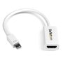 StarTech.com Adaptateur Mini DisplayPort vers HDMI - Convertisseur Vidéo Actif mDP à HDMI - 4K30Hz - Mini DP ou TB 1/2 Mac/PC ve