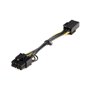 StarTech.com Câble adaptateur d'alimentation PCI Express à 6 broches vers 8 broches de 15 cm - F/M