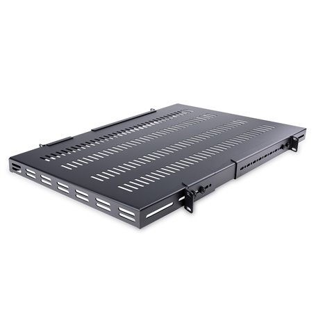 StarTech.com Étagère Réglable et Ventilée pour Montage en Rack de Serveur 1U - 150kg - Profondeur de Montage Réglable de 49