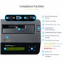 StarTech.com Effaceur de Disque Dur à Baie Unique, Nettoyeur d'HDD/SSD Autonome, 4Kn, USB 3.0 à SATA III (6 Gbps), 9 Modes d'Eff