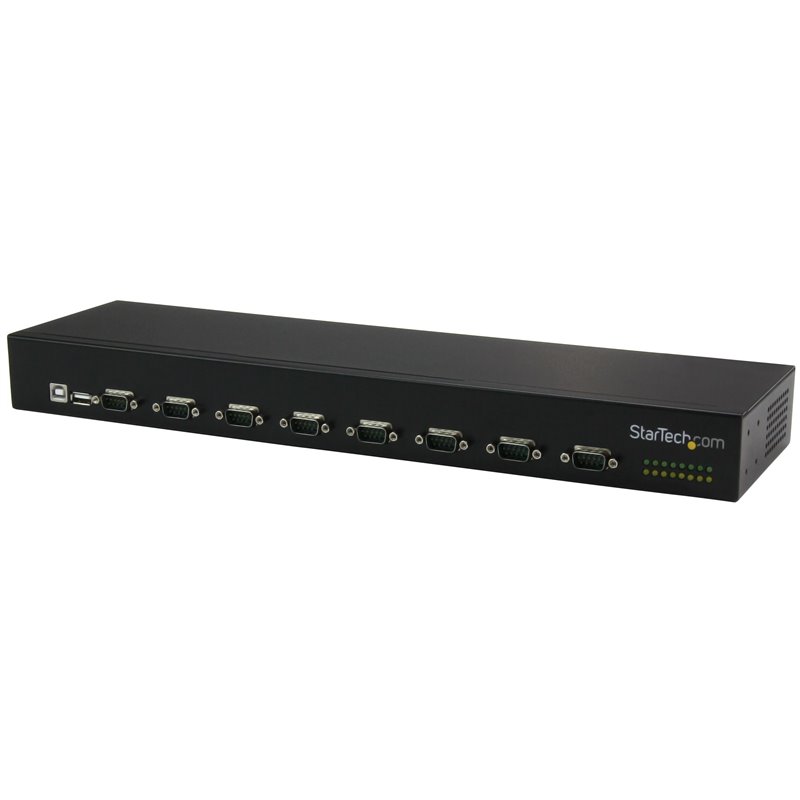 Startech.com Hub série RS232 à 8 ports - Adaptateur USB vers 8x DB9 RS232 à montage en rack