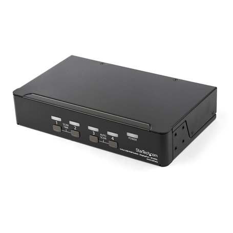StarTech.com Switch KVM DisplayPort à 4 Ports - 4K60Hz - Écran Unique - Switch KVM USB UHD DP 1.2 à 2 Ports avec Hub USB 3.0 Int