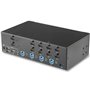 StarTech.com Switch KVM double affichage HDMI 4K 30 Hz à 4 ports avec hub USB intégré