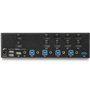 StarTech.com Switch KVM double affichage HDMI 4K 30 Hz à 4 ports avec hub USB intégré