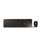 CHERRY DW 9100 SLIM clavier Souris incluse RF sans fil + Bluetooth AZERTY Français Noir
