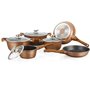 Batterie de Cuisine Royalty Line BS1010M  Cuivre Acier 10 Pièces