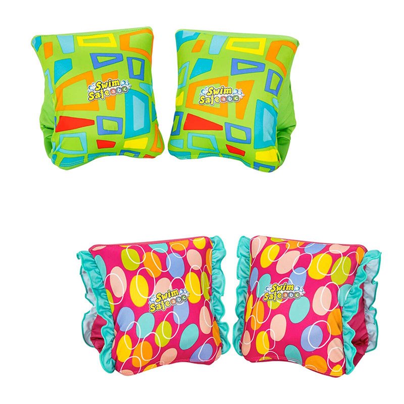 Bestway Swim Safe ABC Brassards gonflables pour enfants Colorify ToughLite S/M