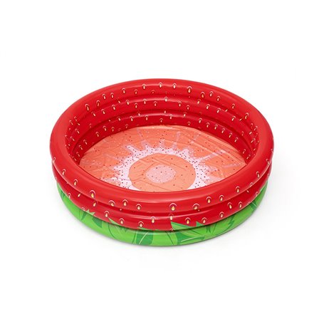Pataugeoire gonflable pour enfants Bestway Fraise 168 x 38 cm