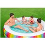 Pataugeoire gonflable pour enfants Bestway Arc-en-ciel 206 x 206 x 51 cm