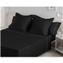 Jeu de draps Alexandra House Living Noir Gran lit 2 persones 4 Pièces