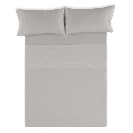 Jeu de draps Alexandra House Living Gris foncé Gran lit 2 persones 4 Pièces