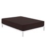 Drap housse Alexandra House Living Marron Chocolat 90 x 200 cm