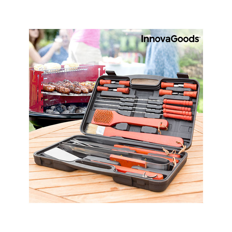 Malette Barbecue Barbecase InnovaGoods 18 Pièces