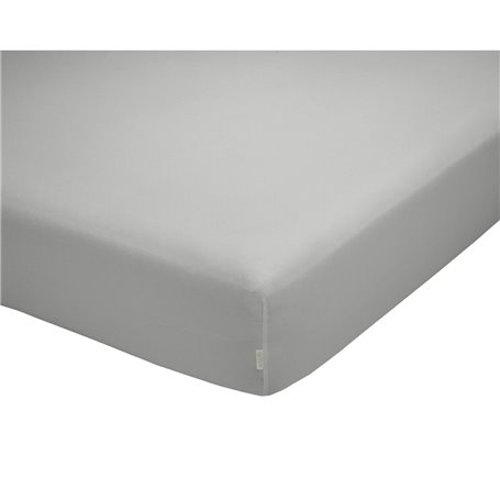 Drap housse Alexandra House Living QUTUN Gris perlé 105 x 200 cm